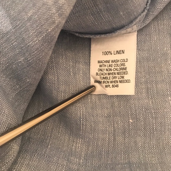 JM Collection Linen Top - Picture 7 of 7